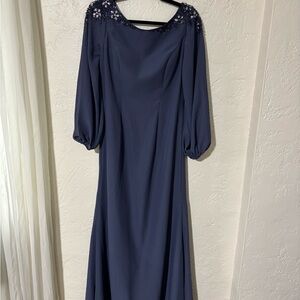 Elegant Navy Blue Women's Dress